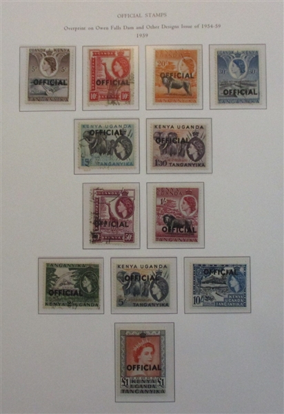 Tanganyika Collection on Palo Hingeless Pages (SCV $921)