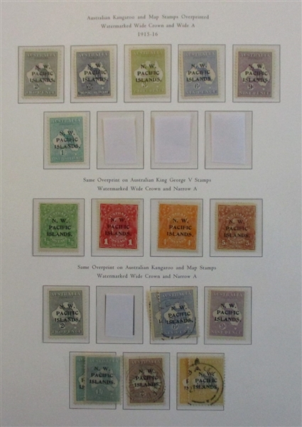 Northwest Pacific Islands Collection on Palo Hingeless Pages (Est $250-300)