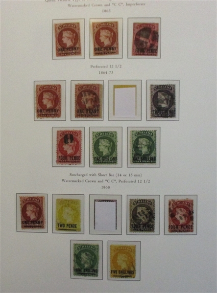 St Helena Collection on Palo Hingeless Pages (Est $750-1000)