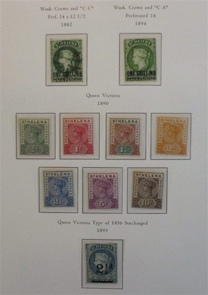 St Helena Collection on Palo Hingeless Pages (Est $750-1000)