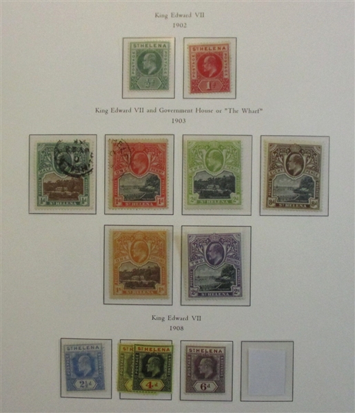St Helena Collection on Palo Hingeless Pages (Est $750-1000)