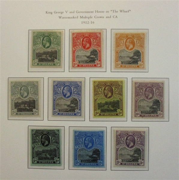 St Helena Collection on Palo Hingeless Pages (Est $750-1000)