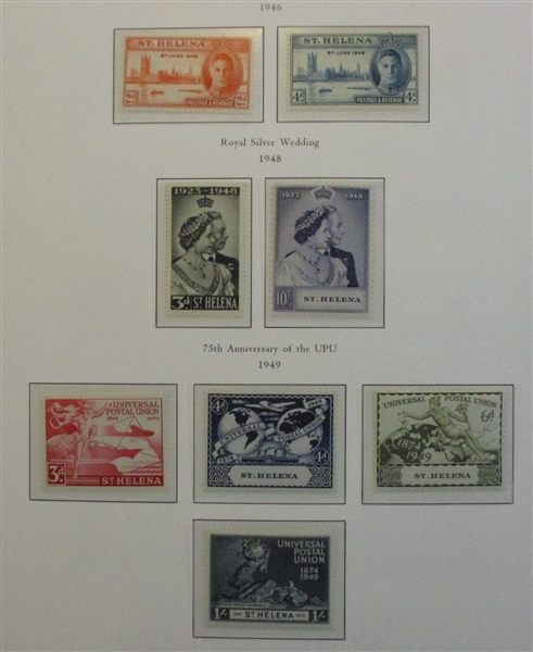 St Helena Collection on Palo Hingeless Pages (Est $750-1000)