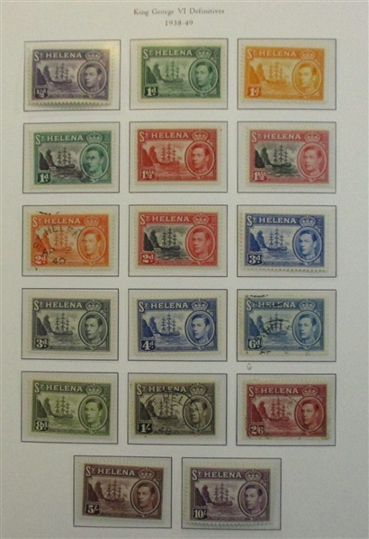 St Helena Collection on Palo Hingeless Pages (Est $750-1000)