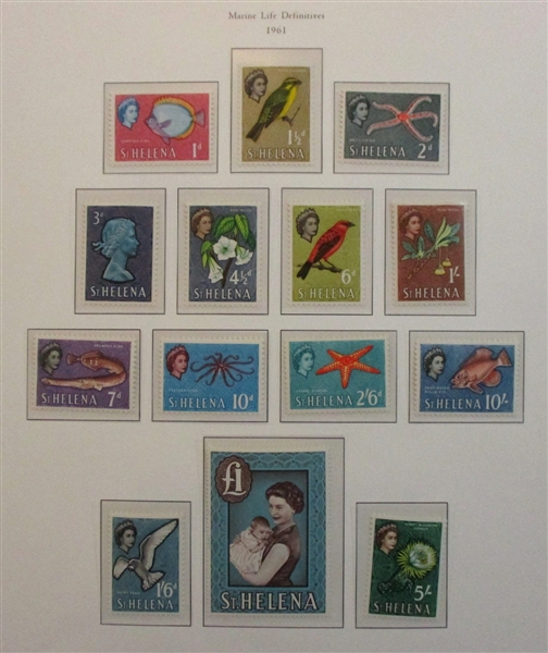 St Helena Collection on Palo Hingeless Pages (Est $750-1000)