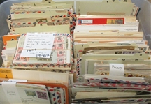 Worldwide Cover Lot in Large Flat Tub (Est $100-150)
