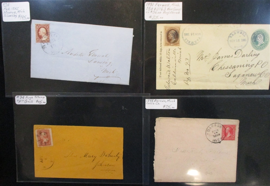 Group of USA Postal History - About 20 Covers (Est $200-250)
