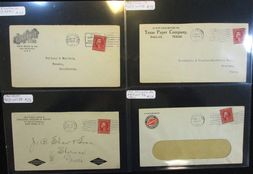 Group of USA Postal History - About 20 Covers (Est $200-250)