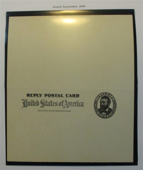 Meticulous Unfolded Paid Reply Postal Card Collection (Est $ 200-300)
