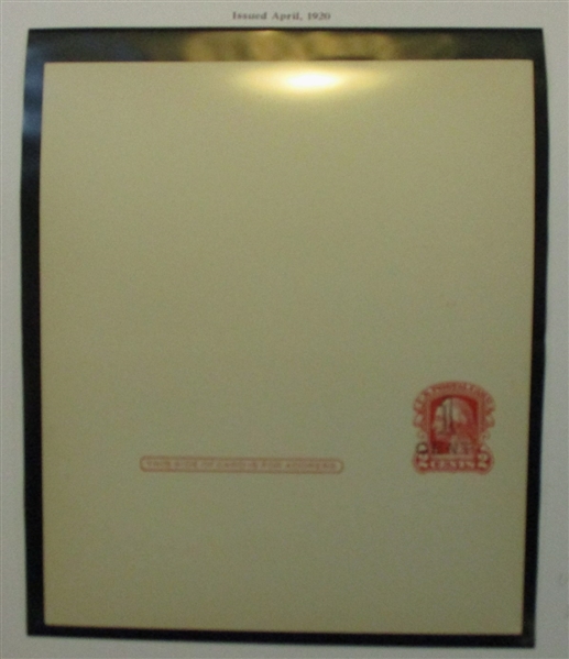 Meticulous Unfolded Paid Reply Postal Card Collection (Est $ 200-300)