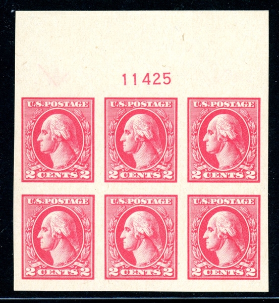USA Scott 534 MNH Plate Block/6, 2¢ Washington VF (SCV $200)