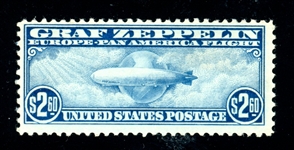 USA Scott C15 MNH Fine, 1930 $2.60 Zeppelin (SCV $850)