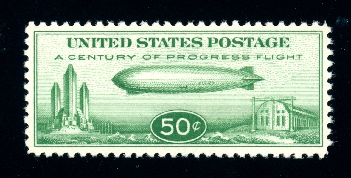 USA Scott C18 MNH F-VF, 1933 50c Baby Zeppelin (SCV $75) 