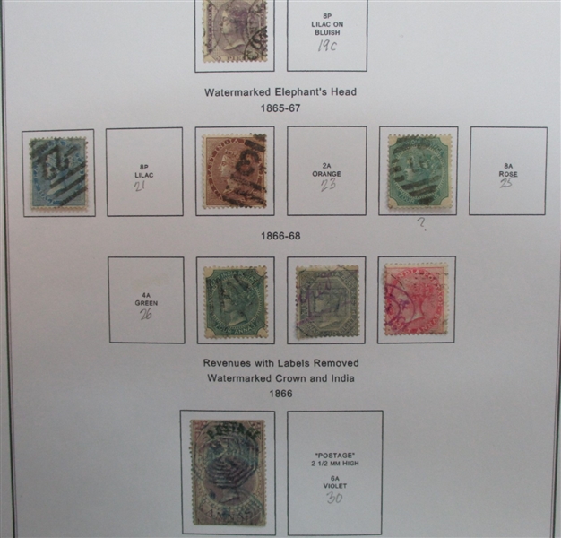 India Stamp and Cover Collection in 7 Binders (Est $450-550)