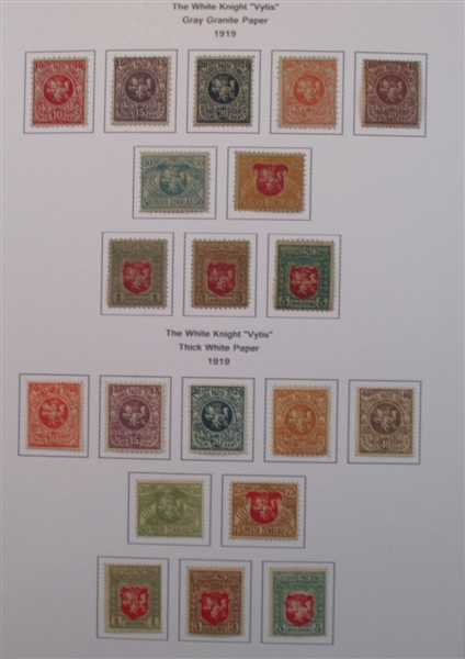 Lithuania Collection in 2 Binders (Est $250-300)