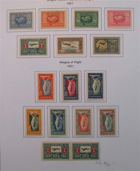 Lithuania Collection in 2 Binders (Est $250-300)
