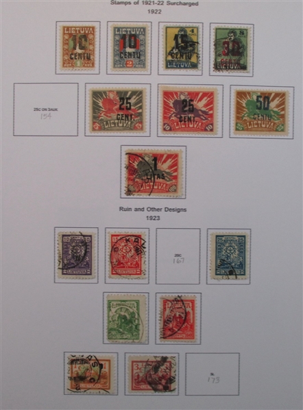 Lithuania Collection in 2 Binders (Est $250-300)