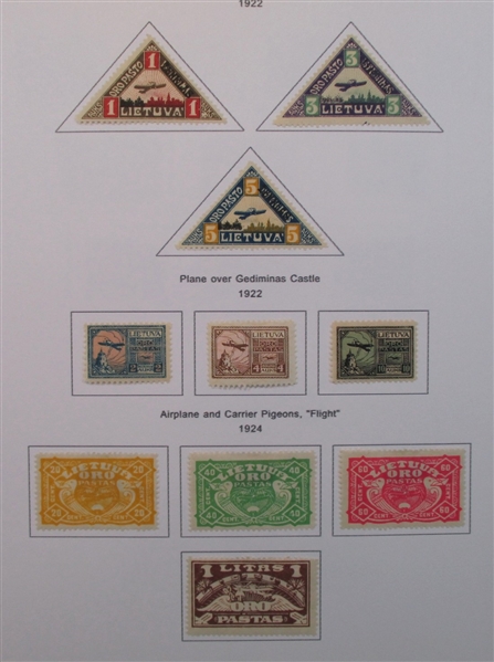Lithuania Collection in 2 Binders (Est $250-300)