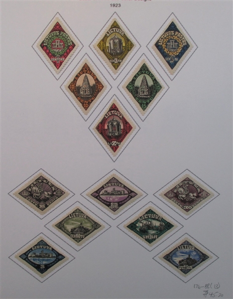 Lithuania Collection in 2 Binders (Est $250-300)