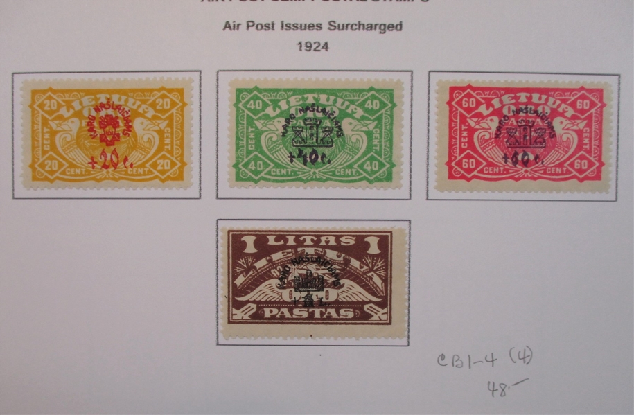 Lithuania Collection in 2 Binders (Est $250-300)