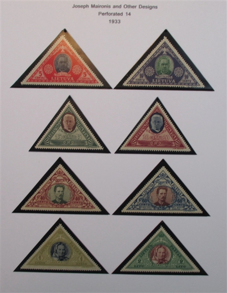 Lithuania Collection in 2 Binders (Est $250-300)