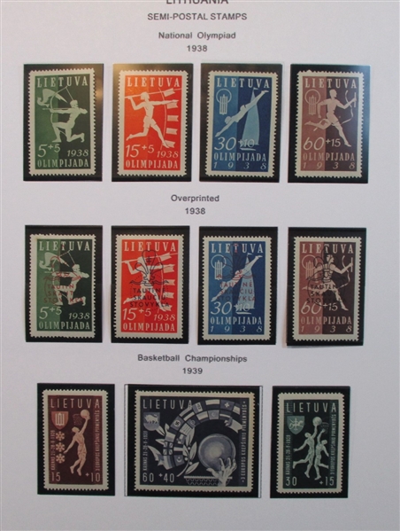 Lithuania Collection in 2 Binders (Est $250-300)