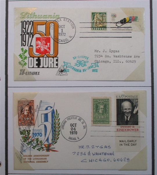 Lithuania Collection in 2 Binders (Est $250-300)