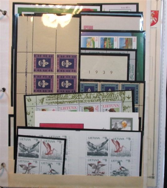 Lithuania Collection in 2 Binders (Est $250-300)