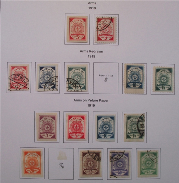 Latvia Collection in Binder (Est $150-200)