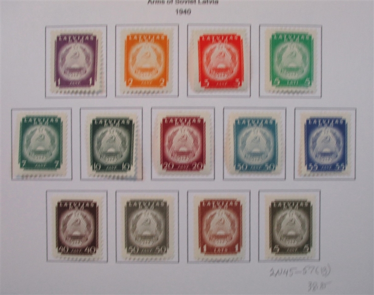 Latvia Collection in Binder (Est $150-200)