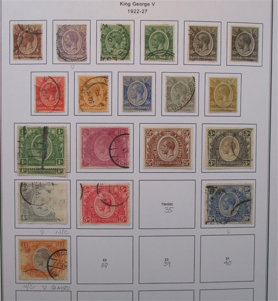 Kenya Uganda Tanganyika Collection in Binder (Est $200-300)