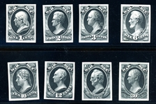 USA War Officials Atlanta Trial Color Proofs, 8 Different (SCV $373)