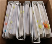 France Collection to 1990s on Homemade Pages in 7 Binders (Est $1300-1500)