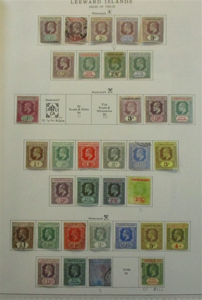 Leeward Islands Collection on Minkus Pages (Est $200-300)