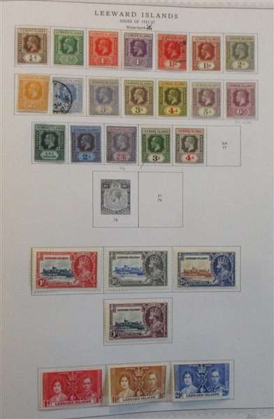 Leeward Islands Collection on Minkus Pages (Est $200-300)