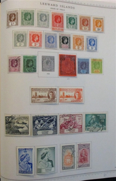 Leeward Islands Collection on Minkus Pages (Est $200-300)