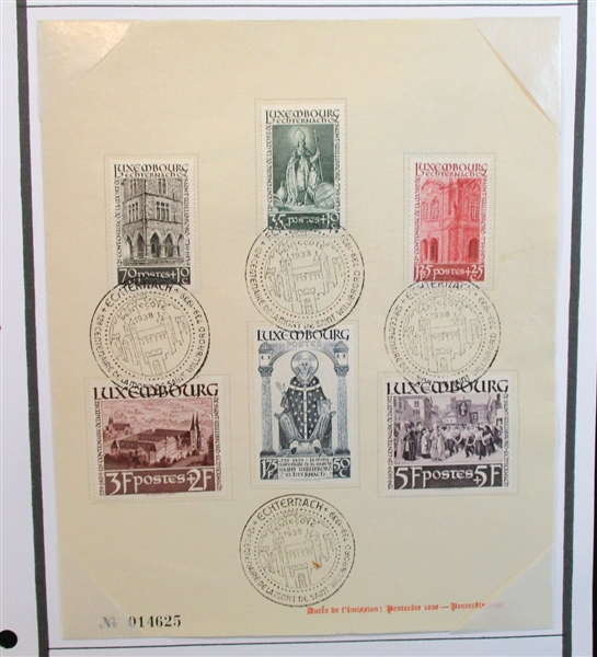 Luxembourg Collection in 3 Binders (Est $450-600)