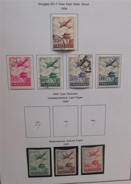 Korea Collection in 6 Binders (Est $650-900)