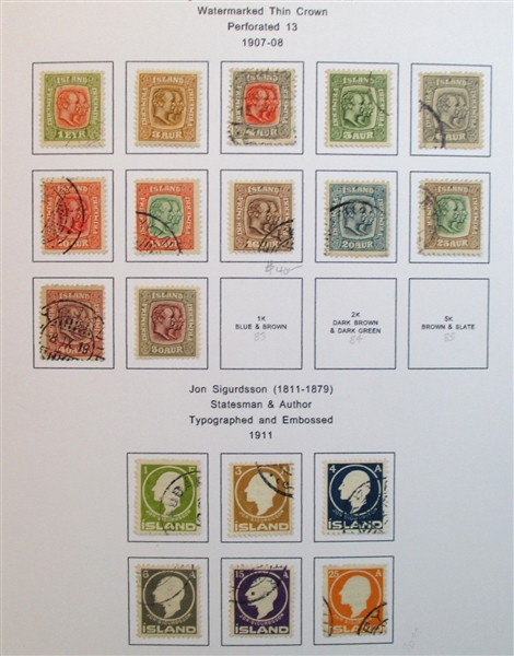 Iceland Collection in 3 Binders (Est $600-800)