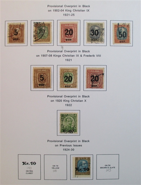 Iceland Collection in 3 Binders (Est $600-800)