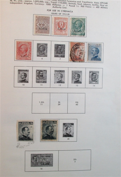 Libya Collection on Minkus Pages (Est $200-250)