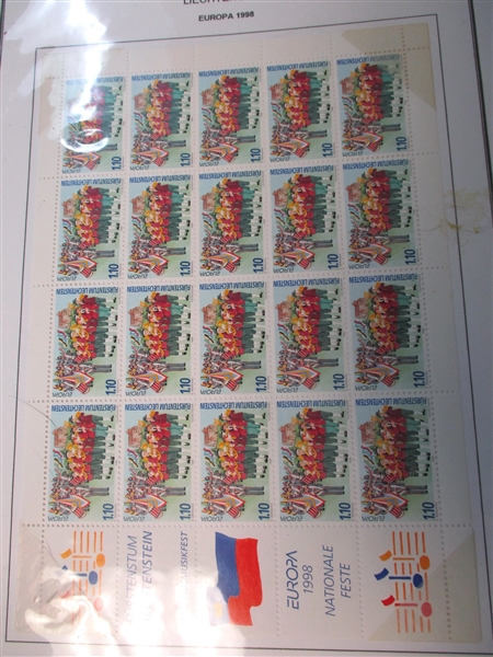 Liechtenstein Collection in 7 Binders (Est $500-600)