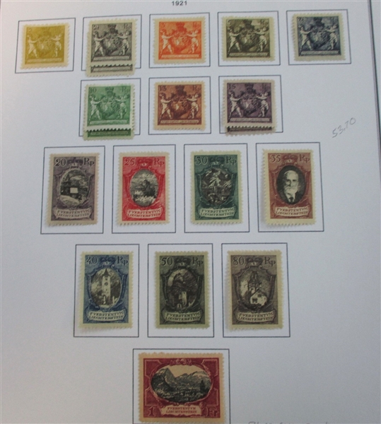 Liechtenstein Collection in 7 Binders (Est $500-600)