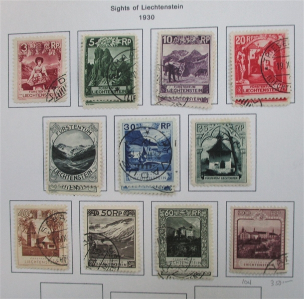 Liechtenstein Collection in 7 Binders (Est $500-600)