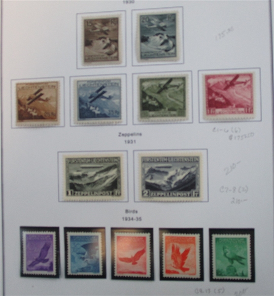 Liechtenstein Collection in 7 Binders (Est $500-600)