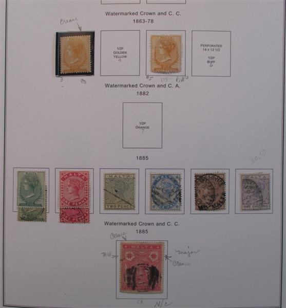 Malta Collection in 2 Binders (Est $200-300)