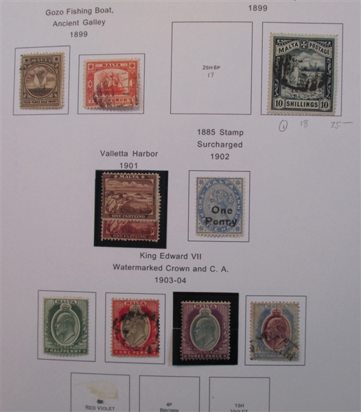 Malta Collection in 2 Binders (Est $200-300)