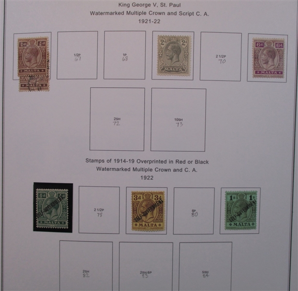 Malta Collection in 2 Binders (Est $200-300)