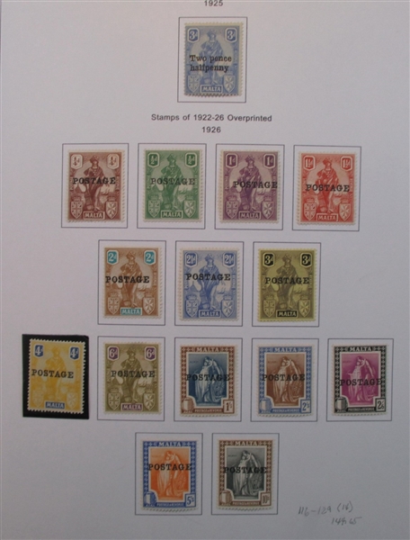 Malta Collection in 2 Binders (Est $200-300)