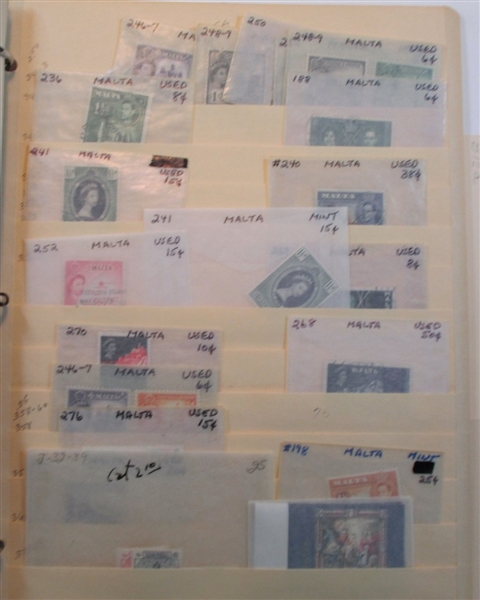 Malta Collection in 2 Binders (Est $200-300)
